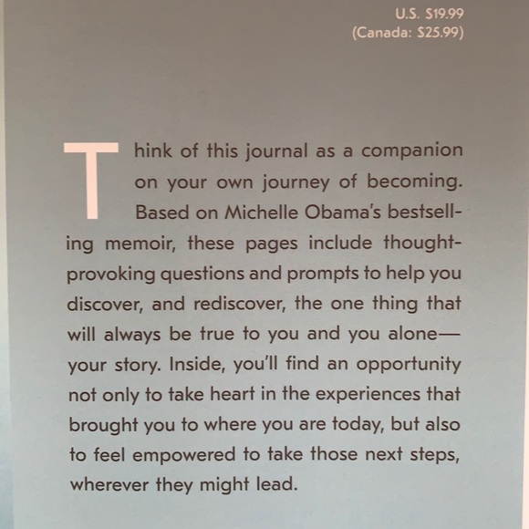 NWT First Edition Michele Obama Becoming Hardcover Journal - Picture 4 of 5